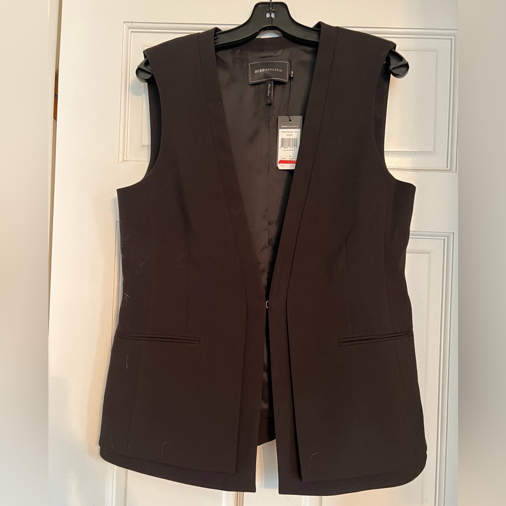 BCBG black vest